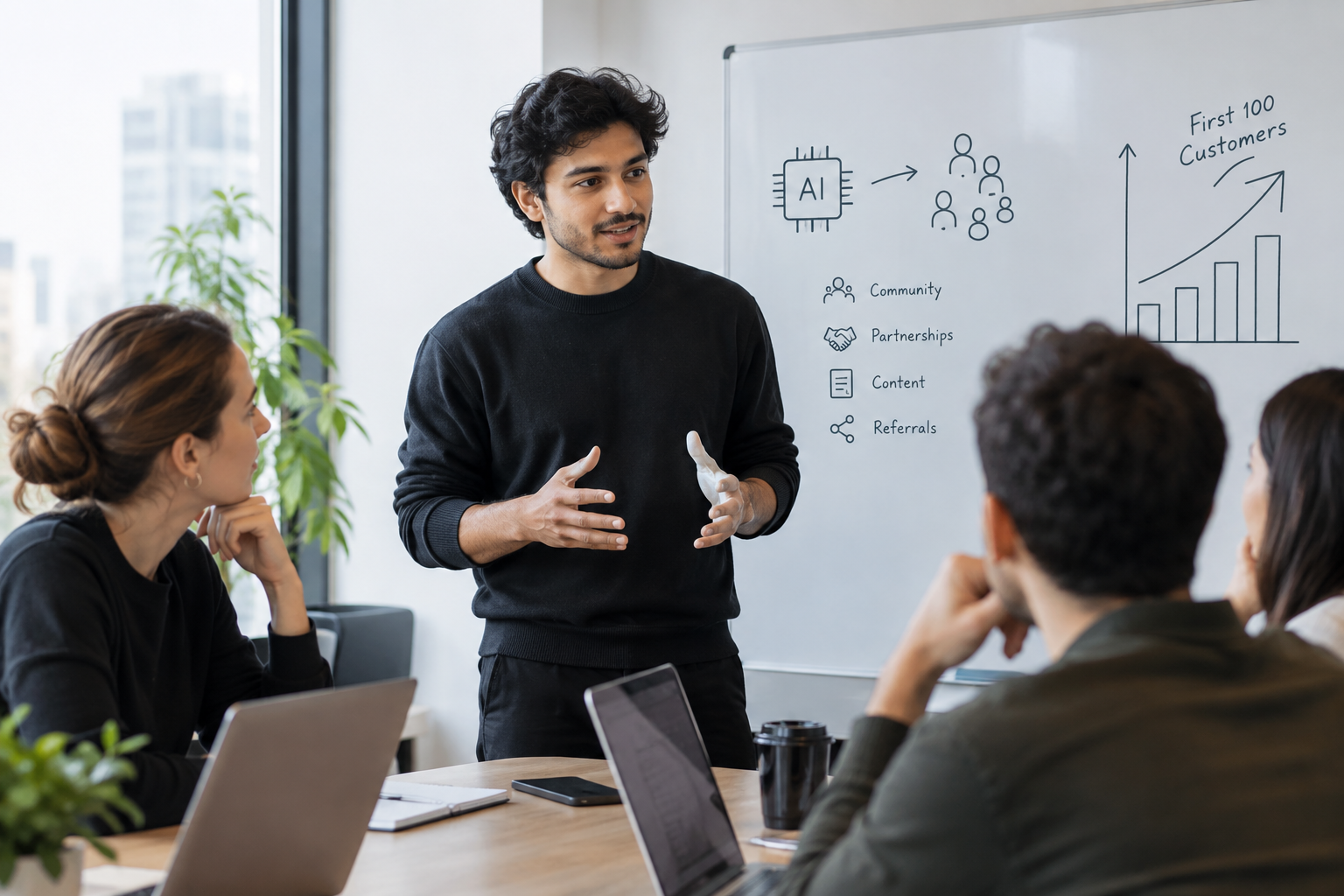 AI Startups Find First 100 Customers